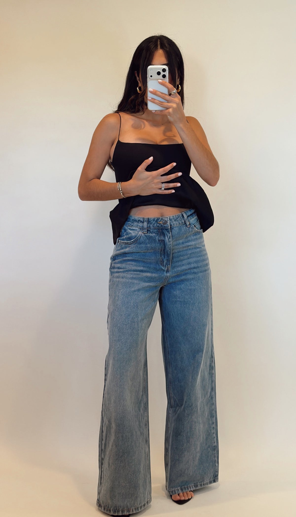Washed Wide Leg Jean
