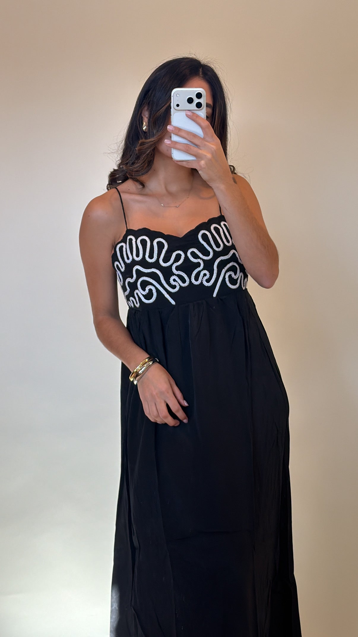 Embroidered Maxi Dress- FINAL SALE