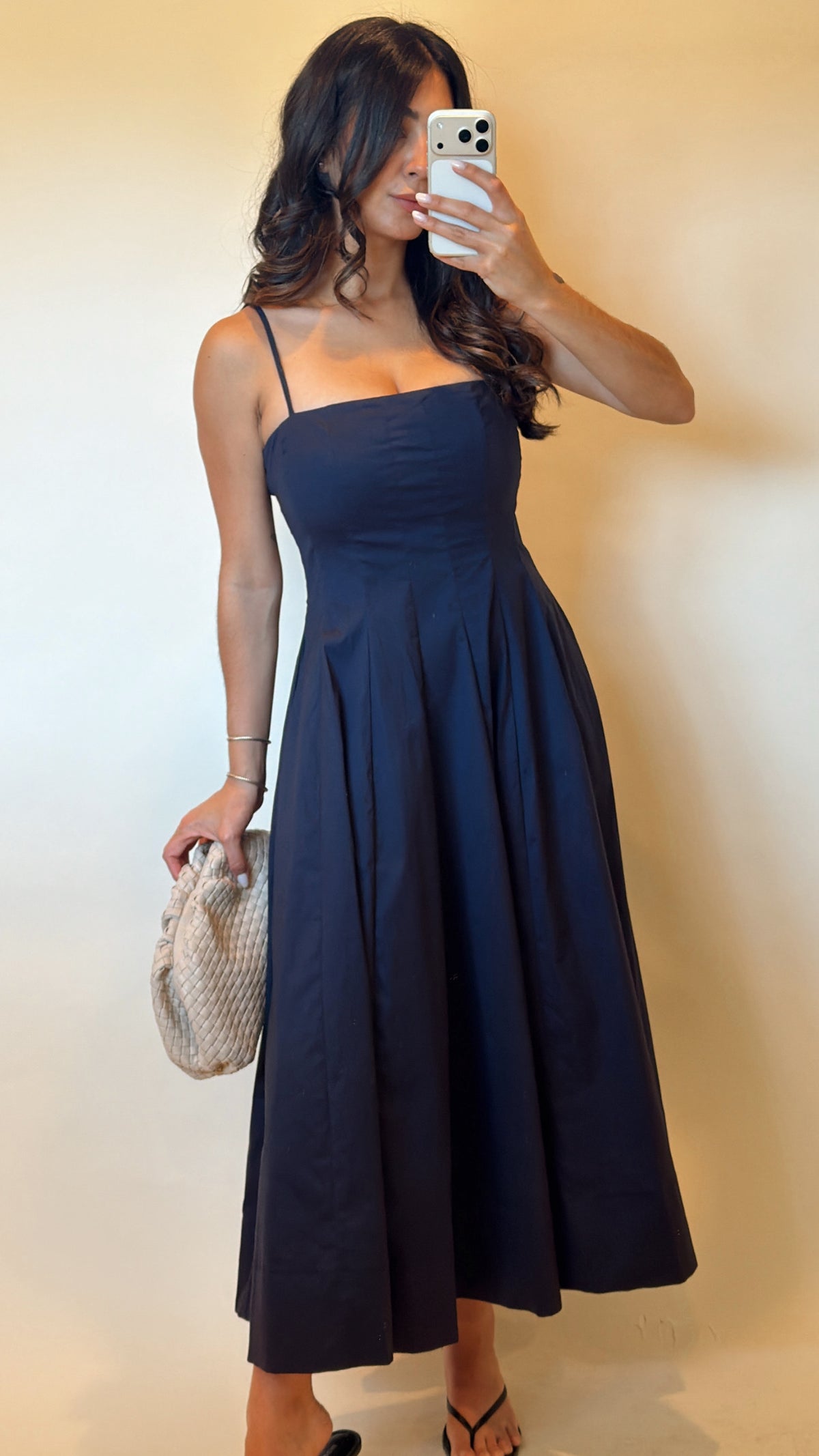 Contour Navy Midi Dress
