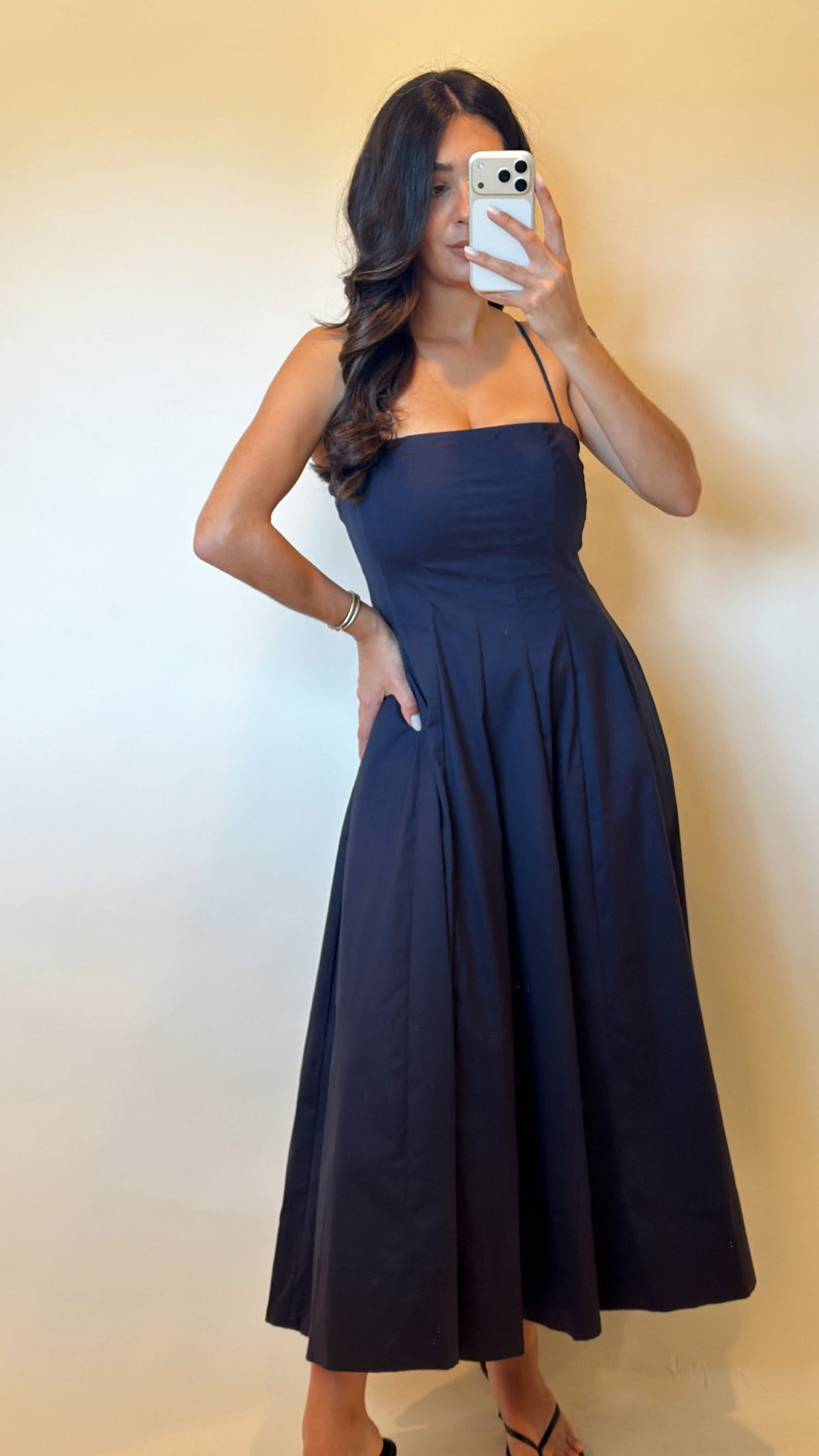 Contour Navy Midi Dress