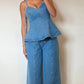 Timeless Peplum Denim Set