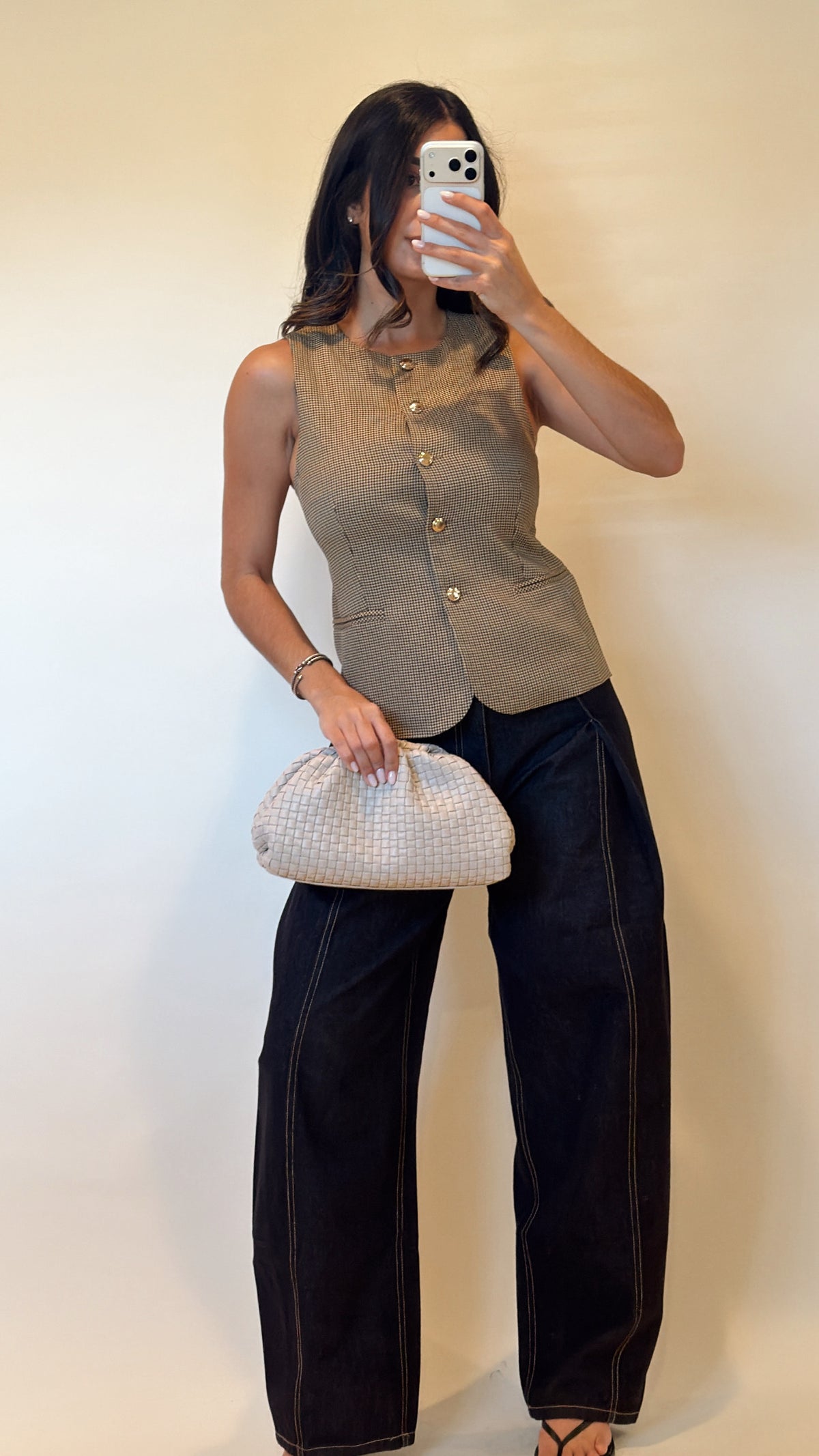 Harper Check Vest