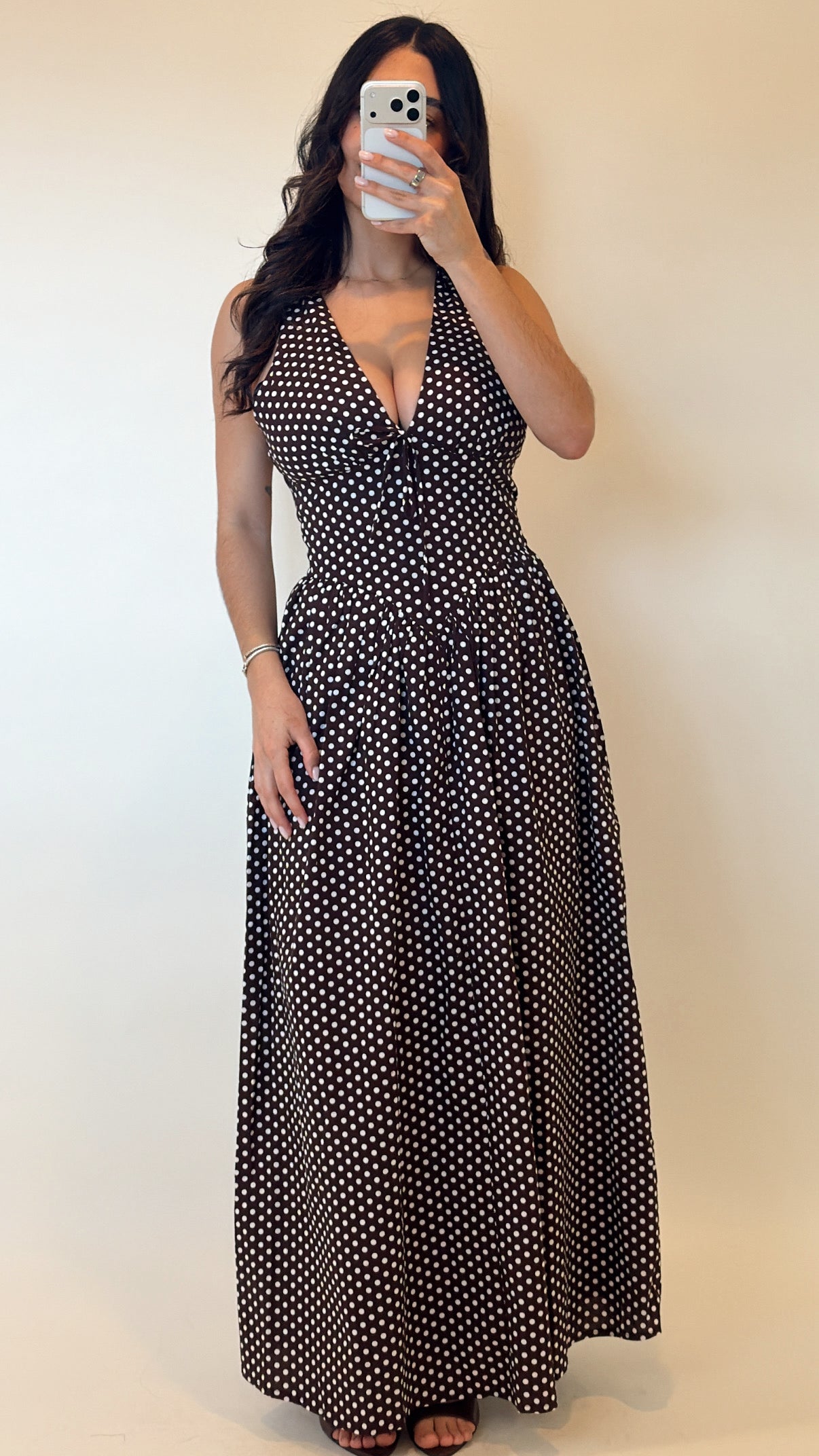 Polka Dots Maxi Dress