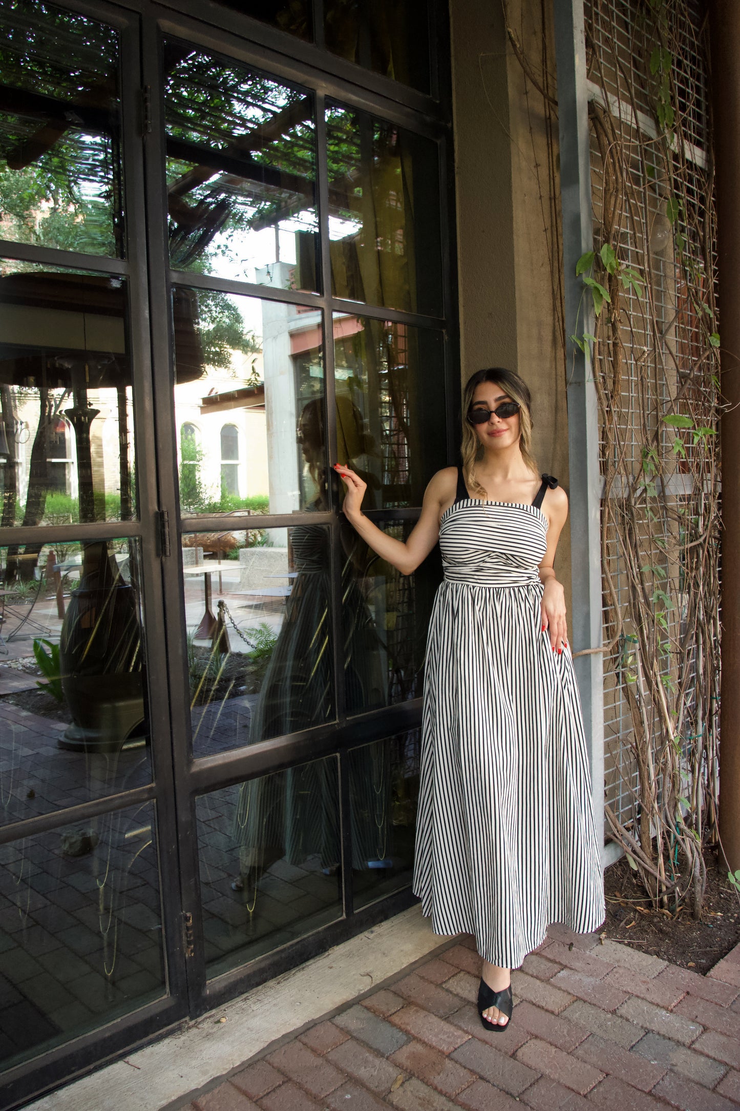 Zoe Striped Maxi Dress