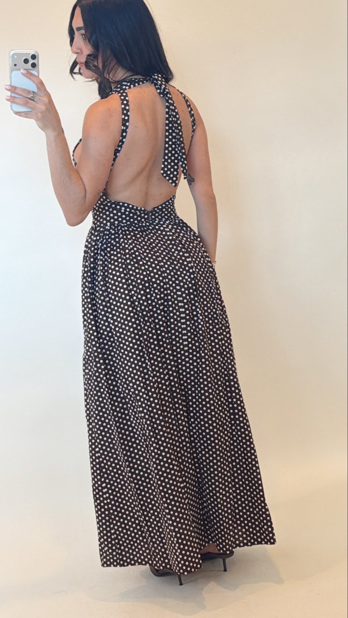 Polka Dots Maxi Dress