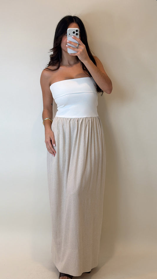 Elise Linen Maxi Dress