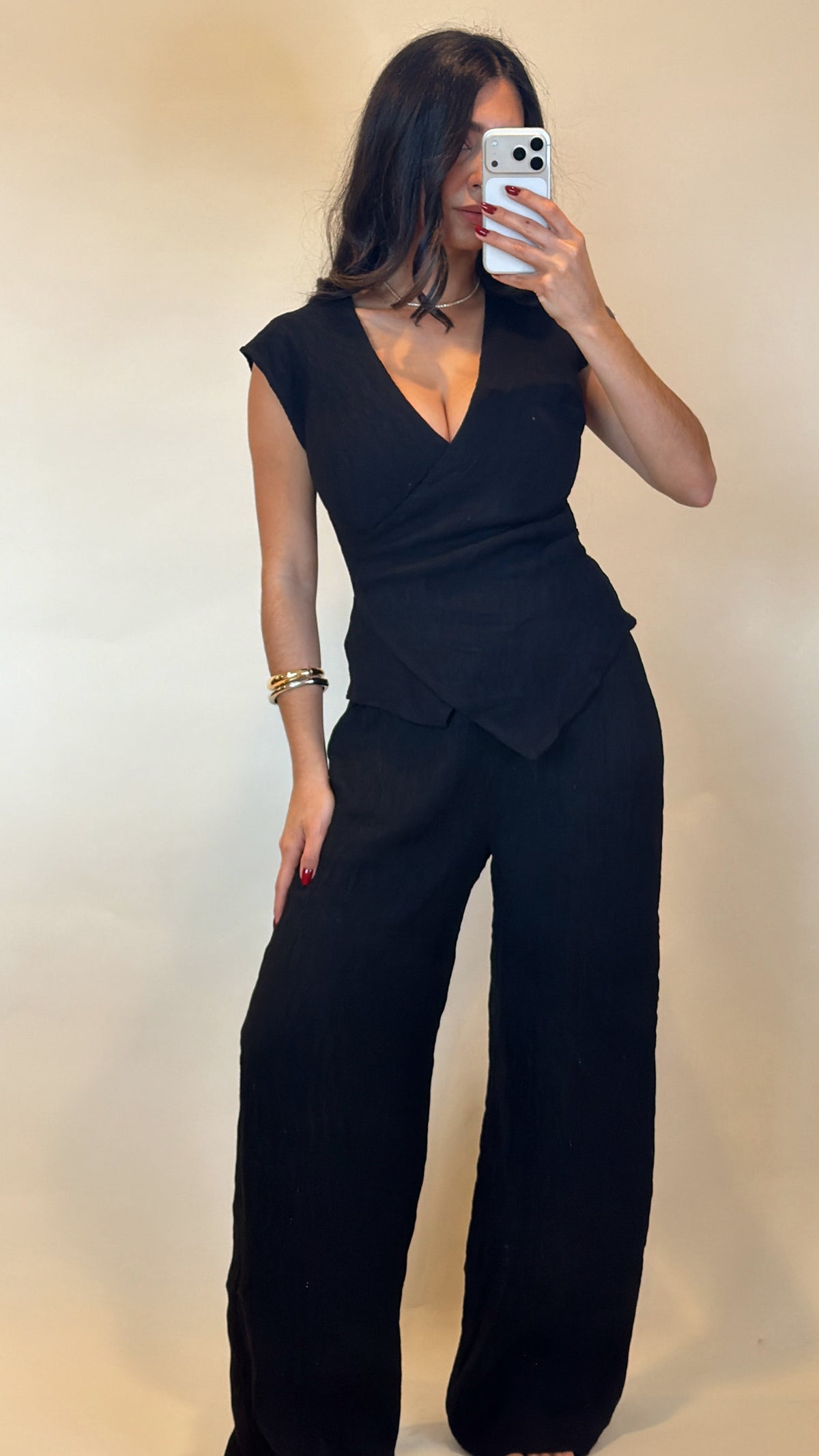 Textured Wrap Set Black