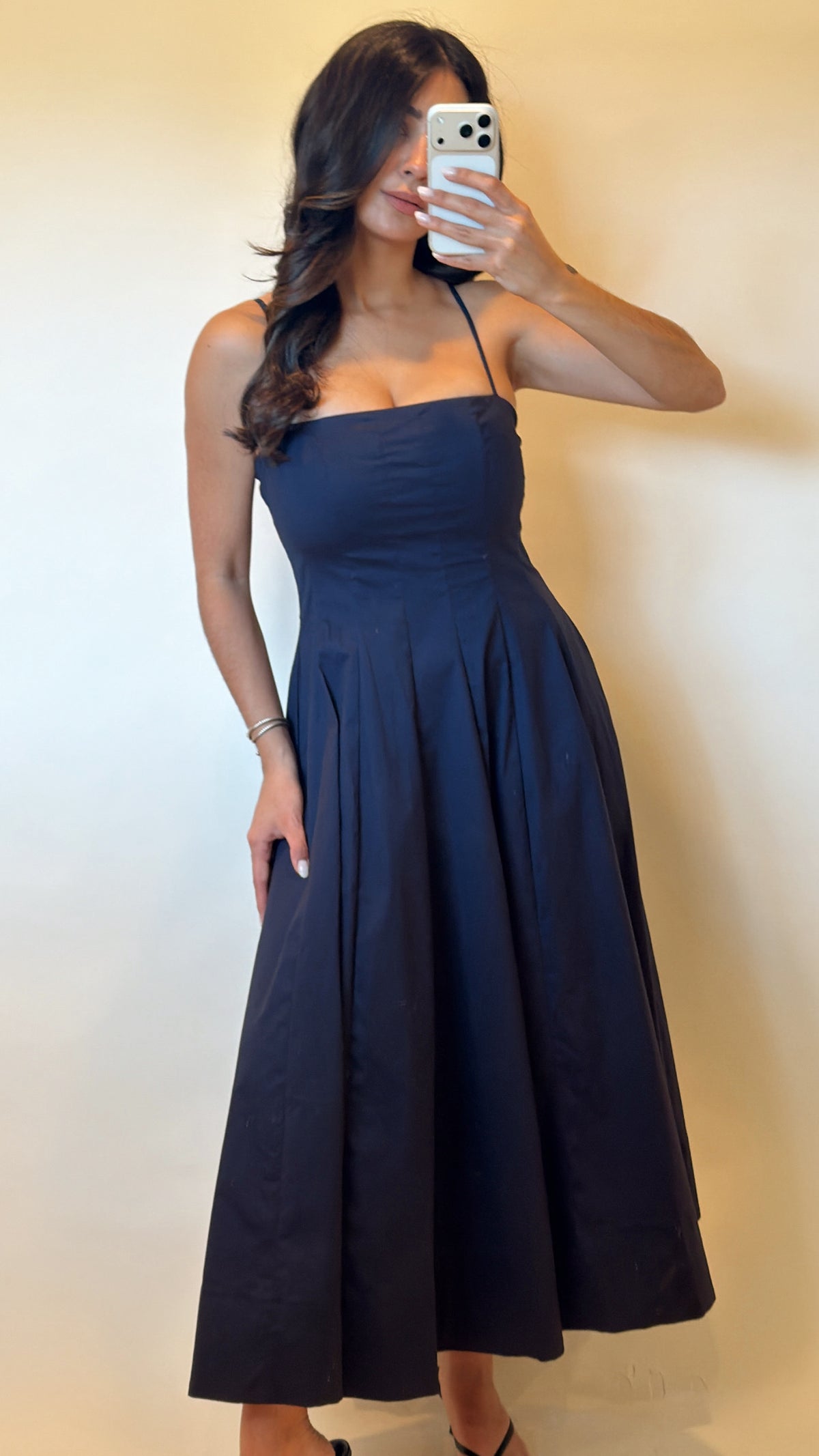 Contour Navy Midi Dress