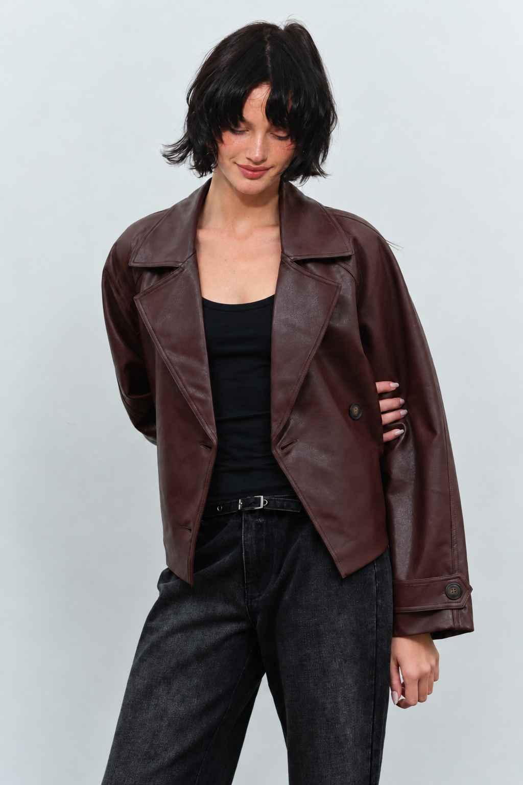 Oxwood Leather Belted Trench- PRE ORDER ships Nov 2