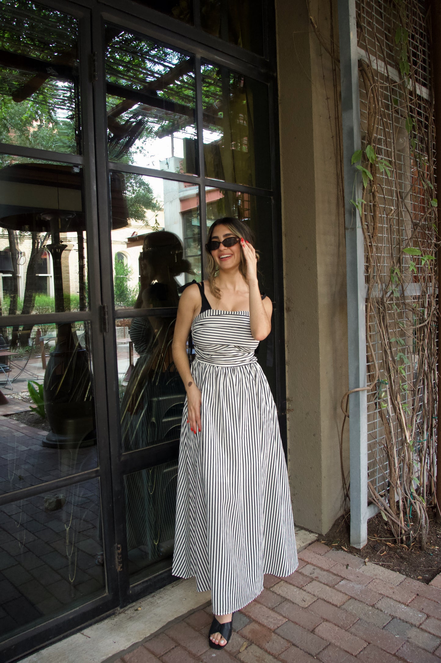 Zoe Striped Maxi Dress