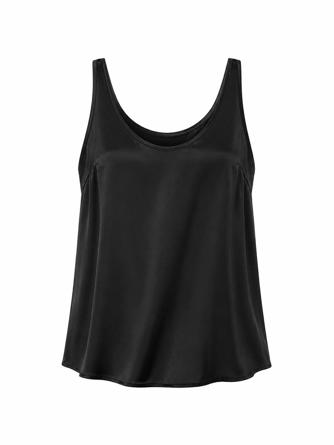 Sleeveless Satin Tank Top