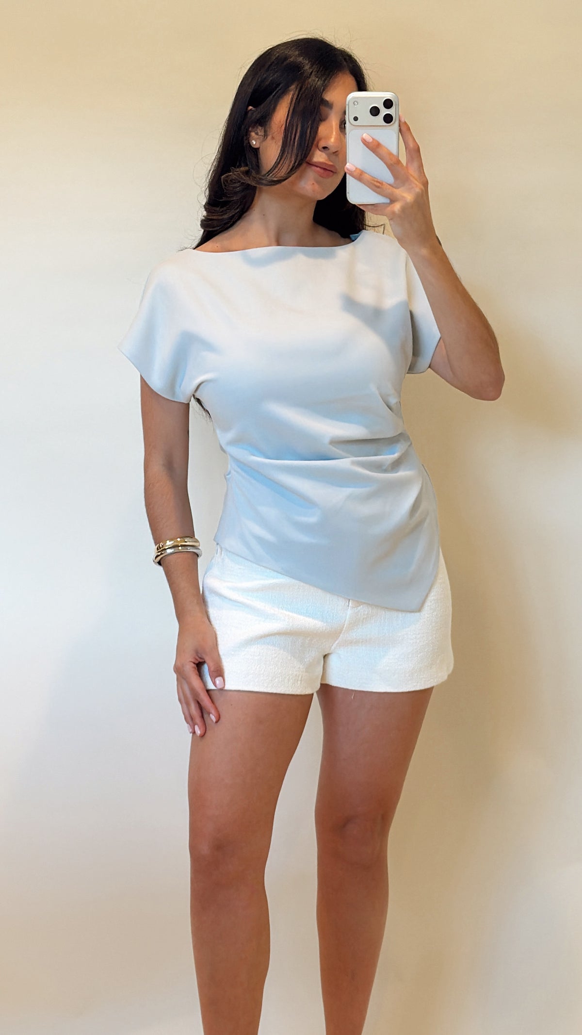 Icy Blue Blouse