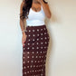 Polka Dot Maxi Skirt
