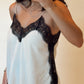 Lace Trim Silk Top