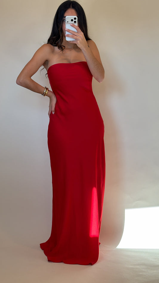 Lady in Red Maxi Dress-FINAL SALE