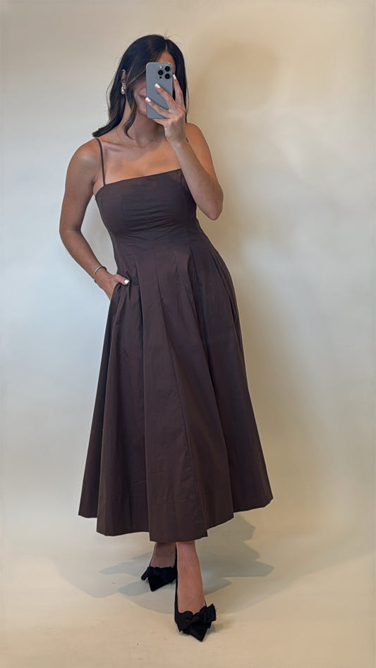 The Espresso A-Line Dress