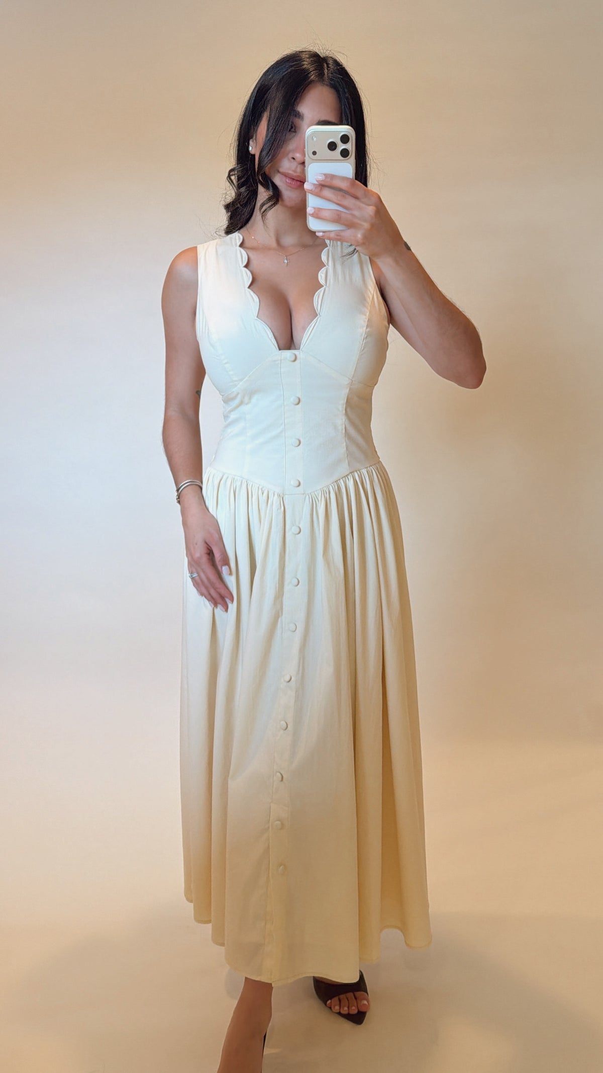 Eva Scalloped Dress