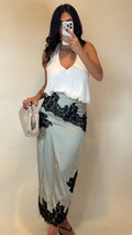 Verona Satin Lace Skirt