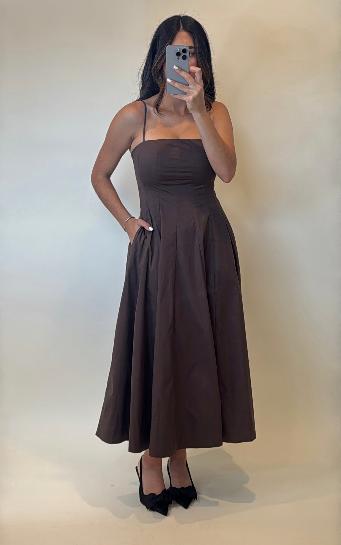 The Espresso A-Line Dress