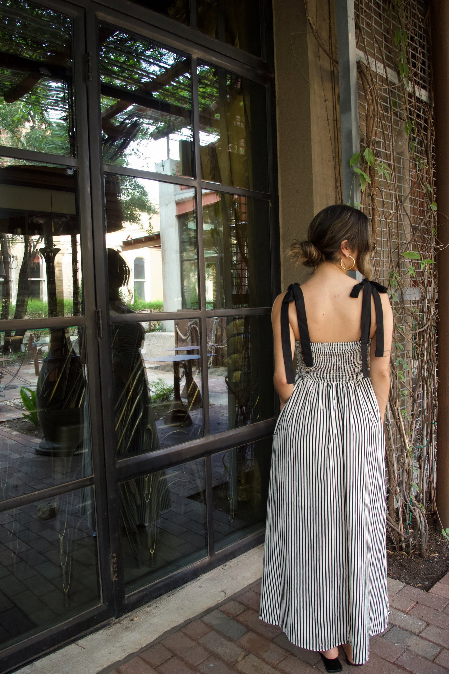 Zoe Striped Maxi Dress