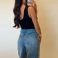 Black Double Layered Bodysuit - FINAL SALE
