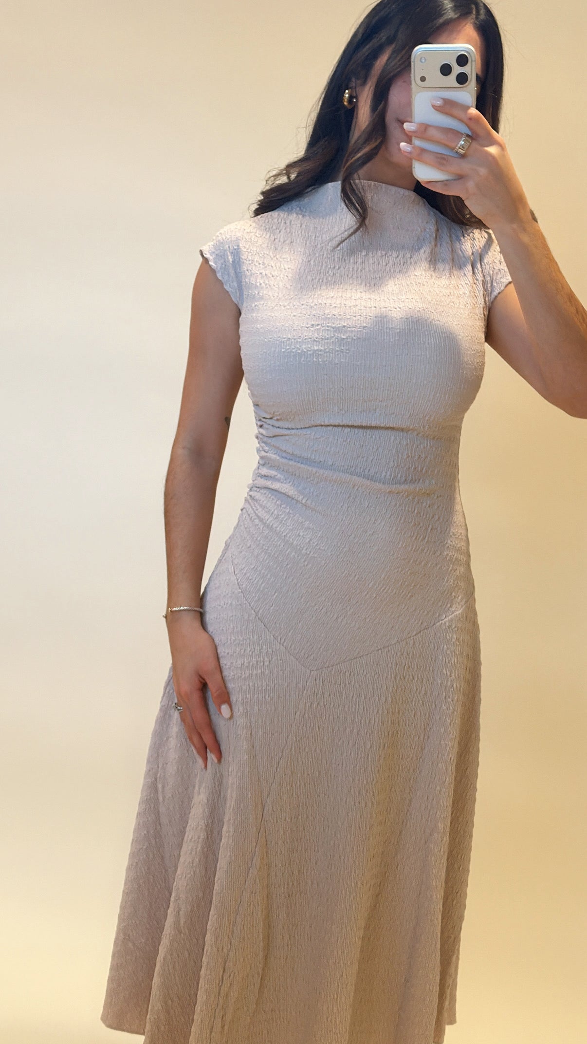 Élan Cap Sleeve Midi Dress