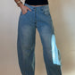 Alanis Low Rise  Barrel Jeans-FINAL SALE