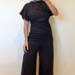 Noir Wide-Leg Essential Jumpsuit