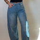 Alanis Low Rise  Barrel Jeans-FINAL SALE