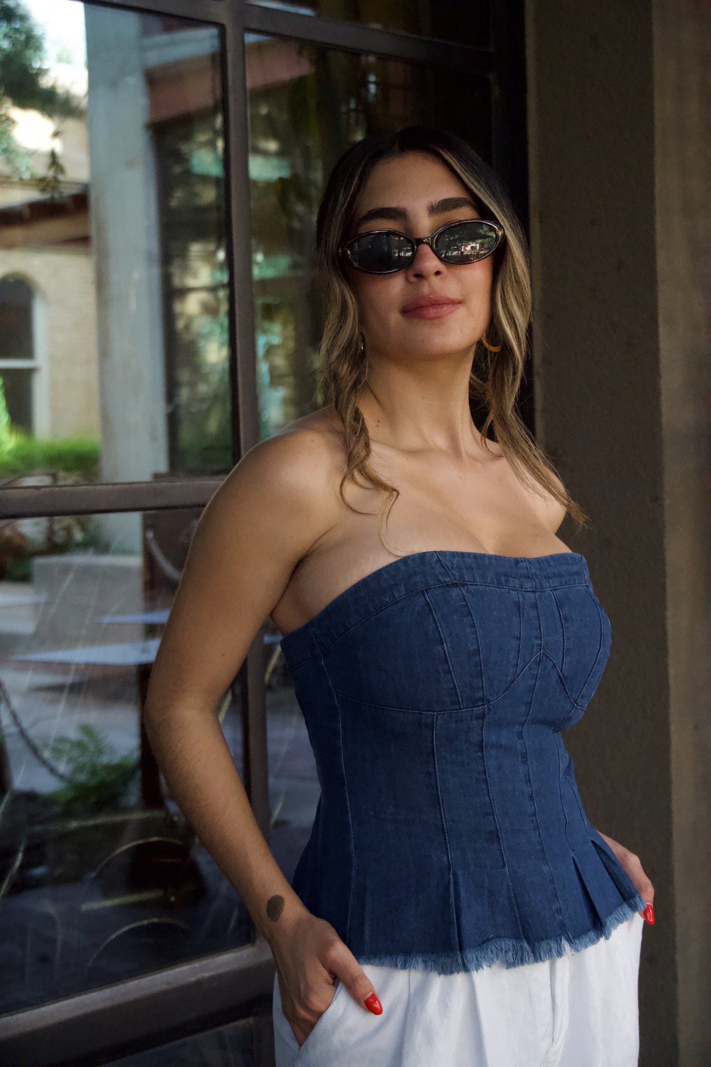Denim Bustier
