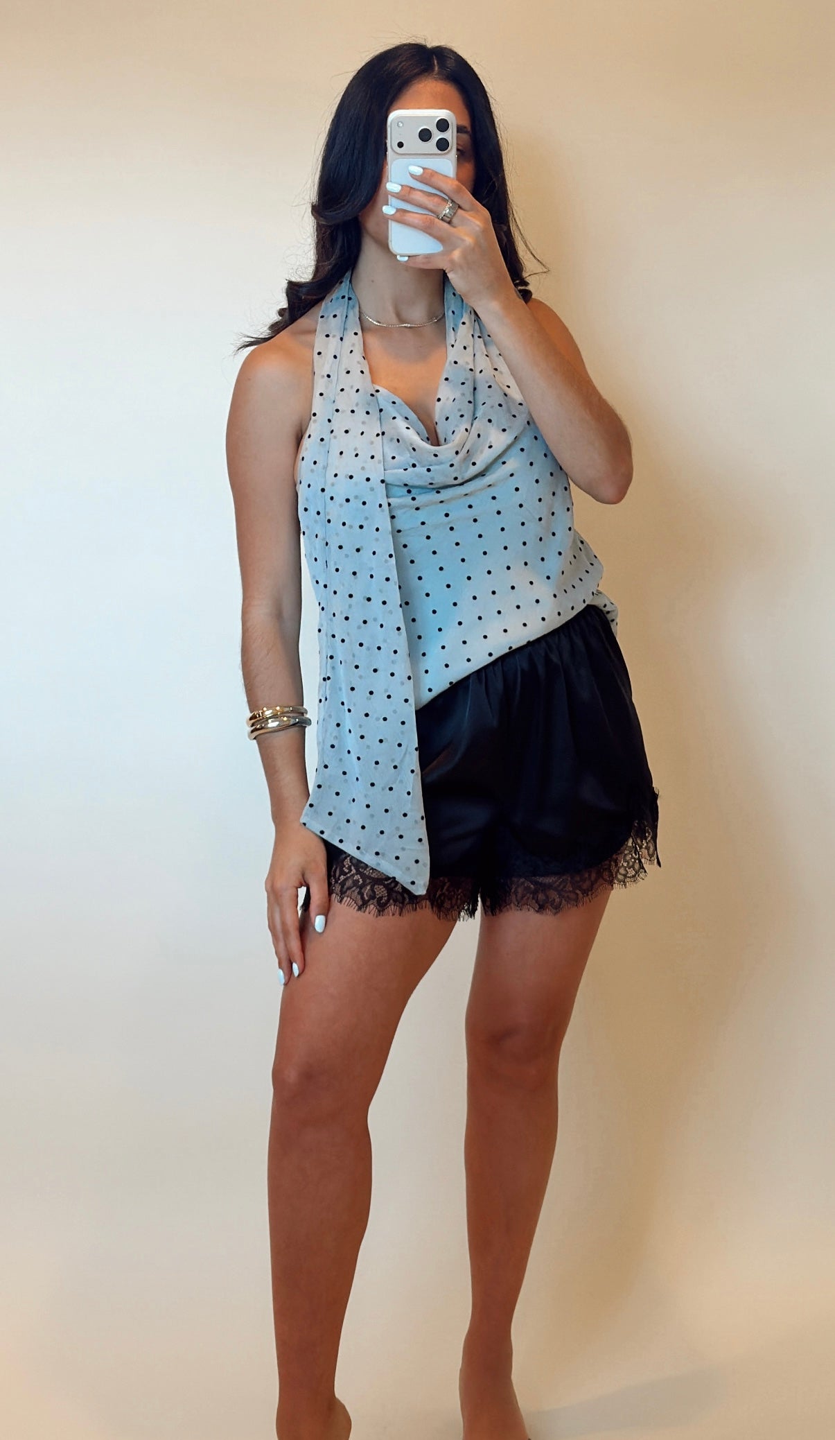 Satin Lace Shorts