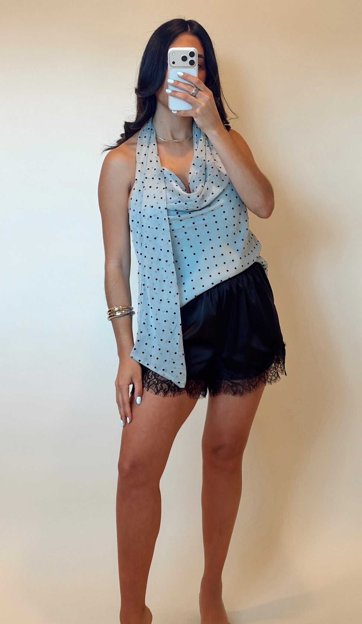 Satin Lace Shorts