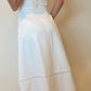 White Lace High Neck Midi Dress