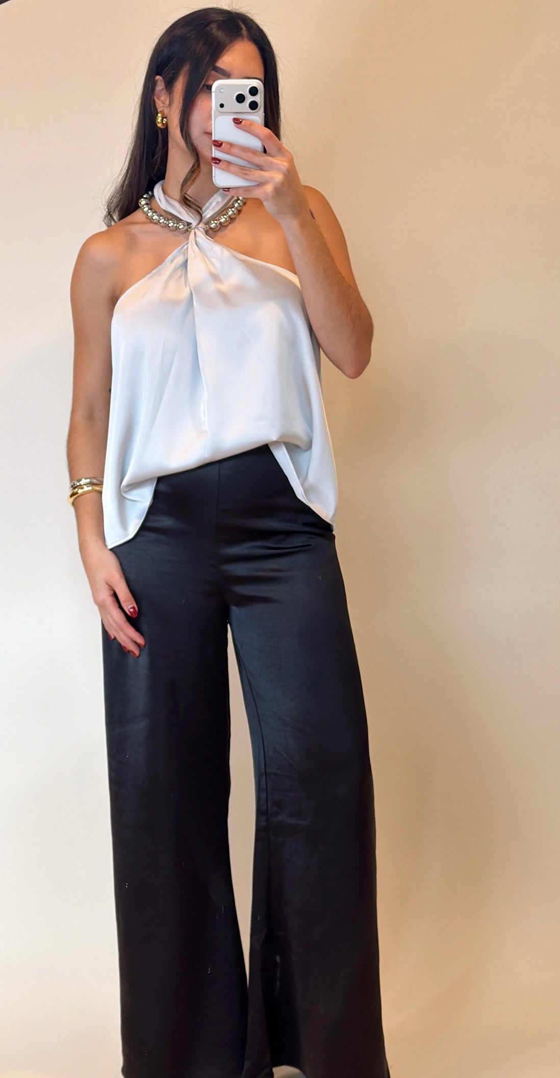 Celeste Silver Top