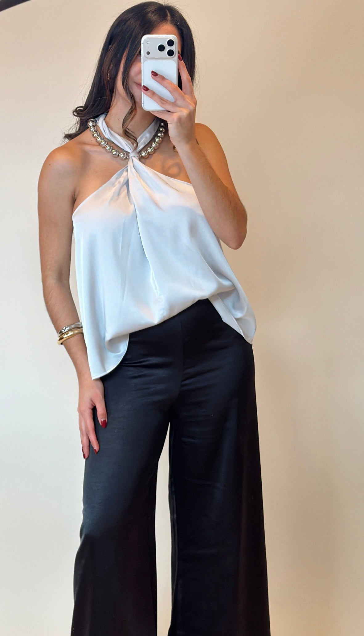 Celeste Silver Top