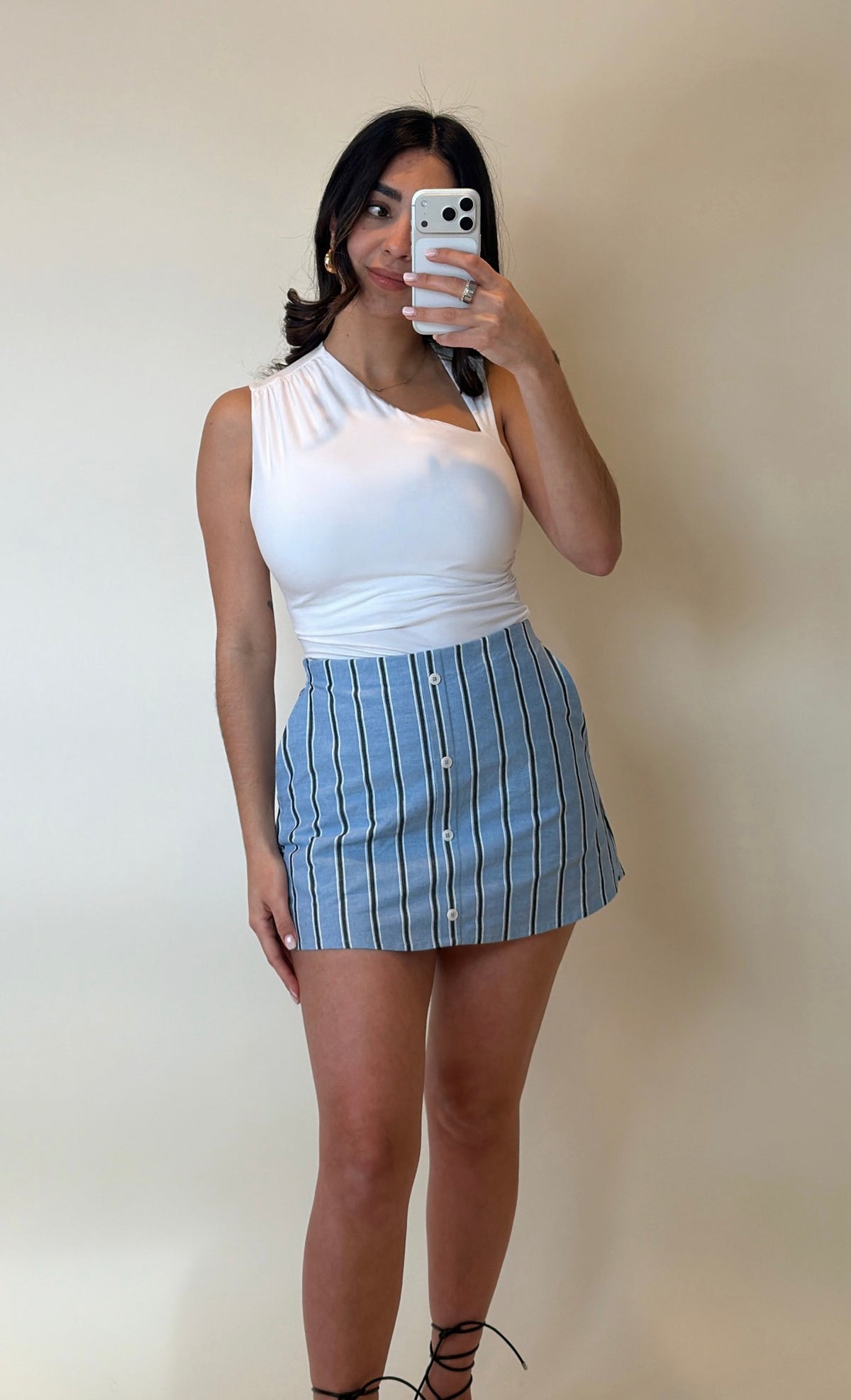 Mia Top White