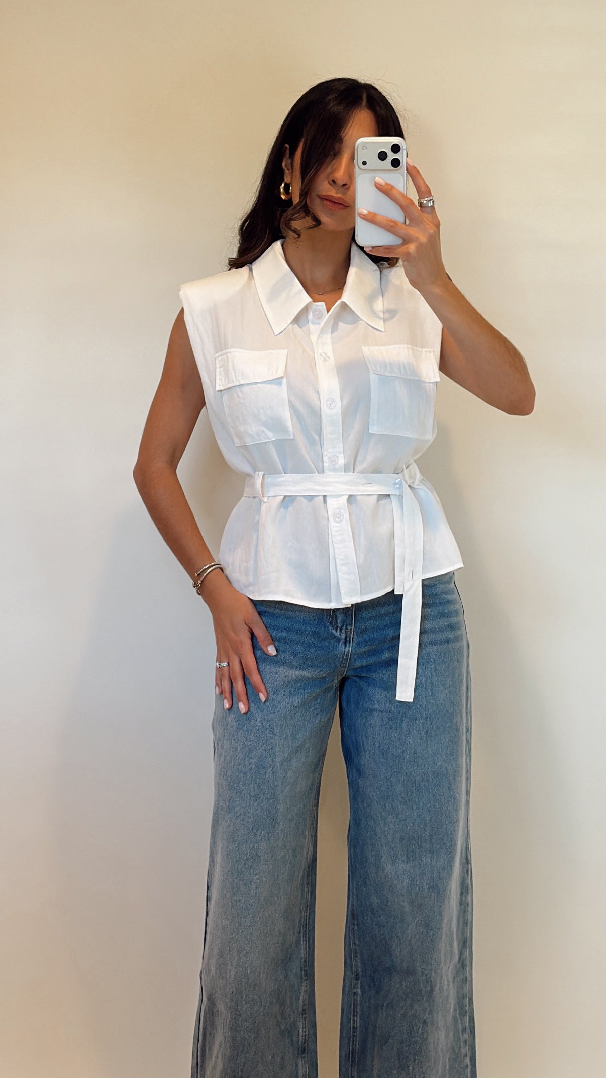 Camille Belted Blouse