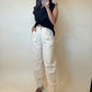 Soft Cotton Barrel Leg Pants