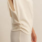 Cream Knit Wide-Leg Lounge Set