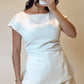 Short Sleeve Shirt & Pants Set Ivory