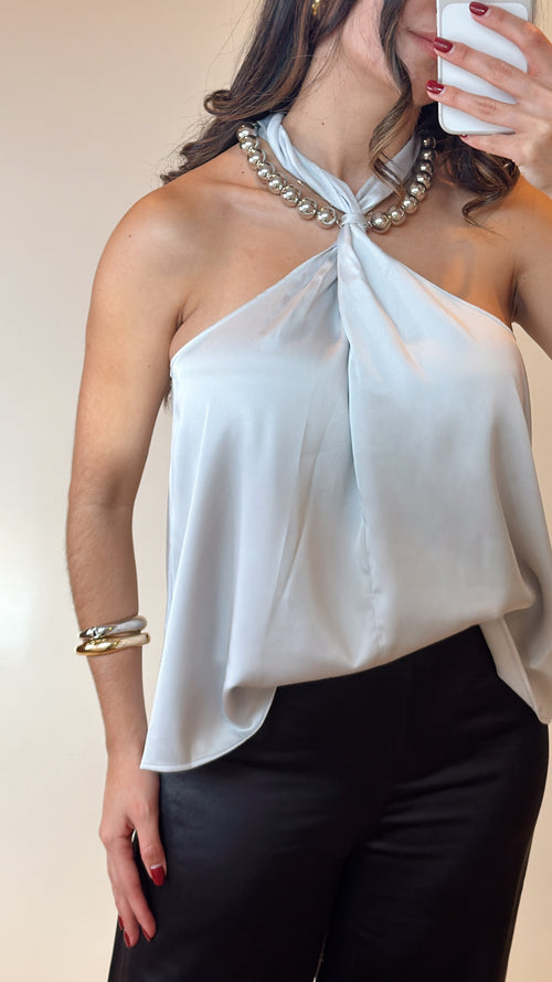 Celeste Silver Top