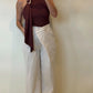 Sand Asymmetrical Wrap Pants