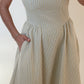 Soléa Stripe Midi Dress