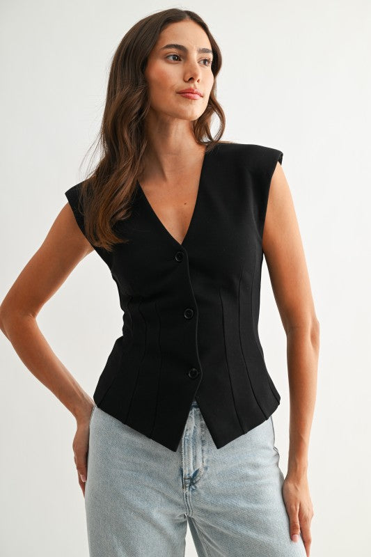 Bossy Black Vest