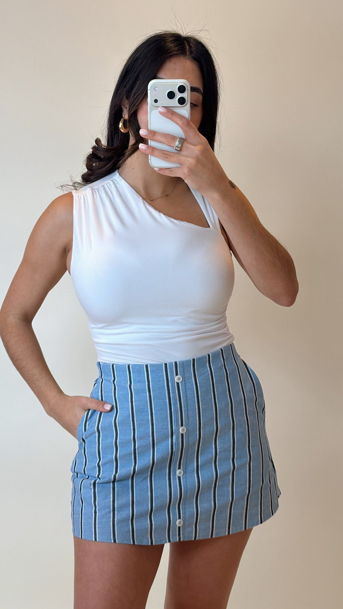 Mia Top White