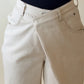 Sand Asymmetrical Wrap Pants