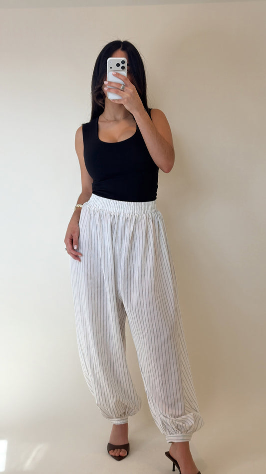Relaxed Striped Pants