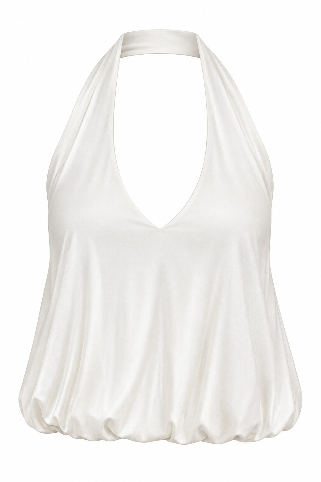 Halter Balloon Top- Non Returnable