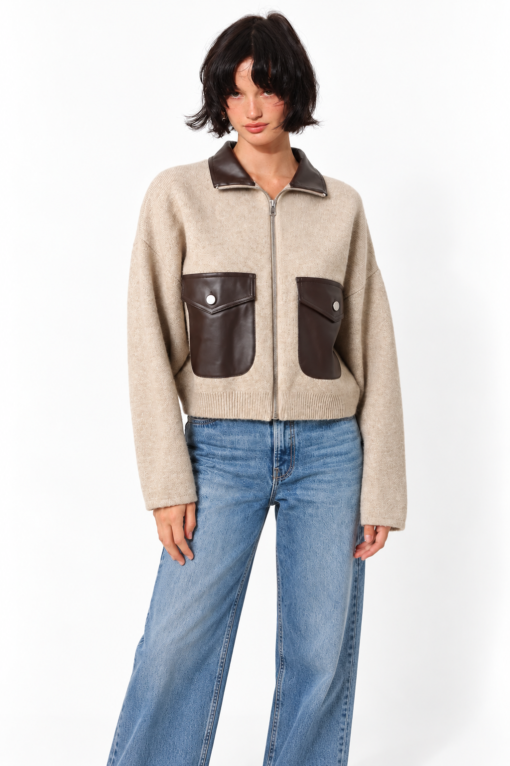 Harley Contrast Cardigan- PRE ORDER Ships Nov 8