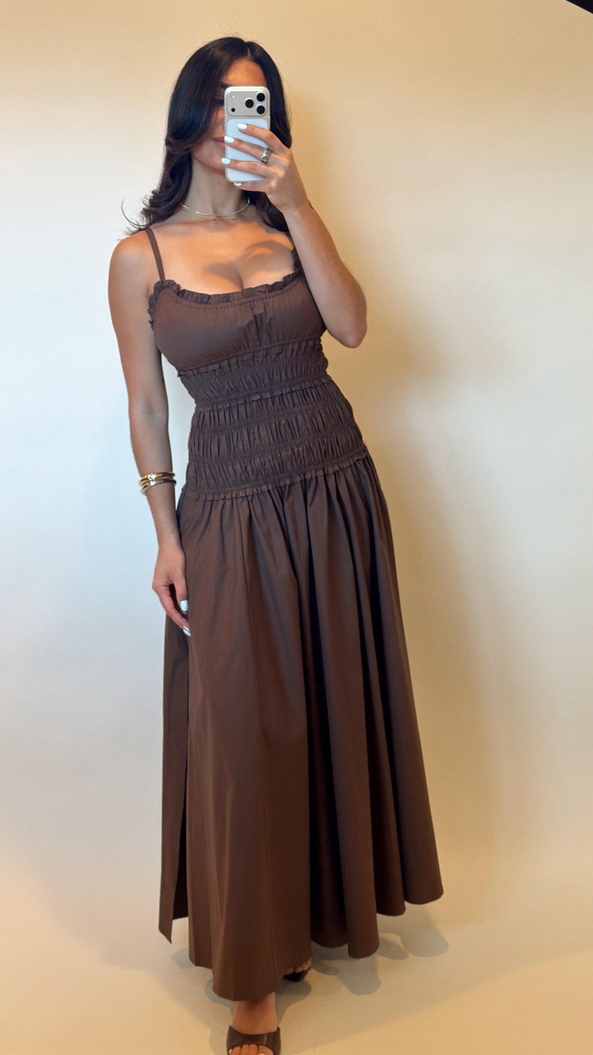 Elara Smocked Maxi Dress
